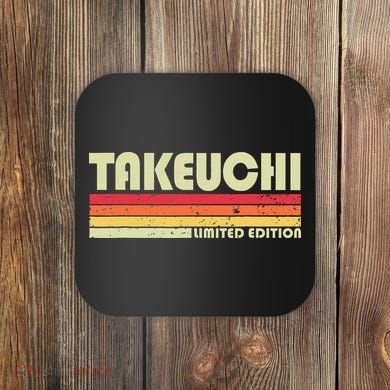 Takeuchi Retro Vintage Japanese Name Coaster