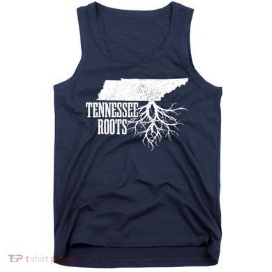 Tennessee Roots Vintage Usa Patriotic Pride State Map Tank Top
