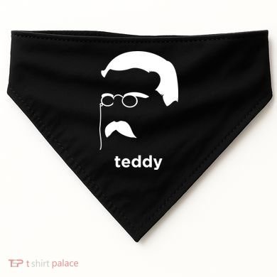 Teddy Roosevelt Vector Art American USA-Made Doggie Bandana