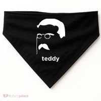 Teddy Roosevelt Vector Art American USA-Made Doggie Bandana thumb 0
