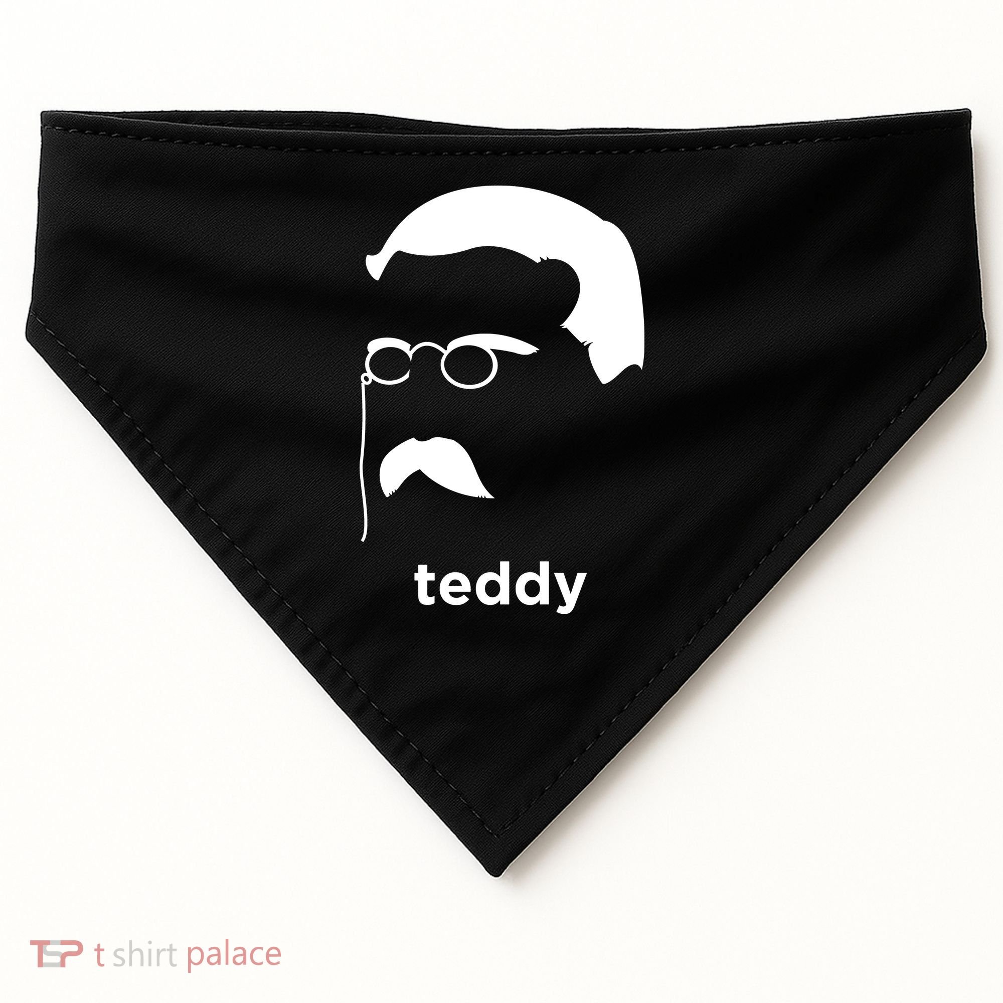Teddy Roosevelt Vector Art American USA-Made Doggie Bandana