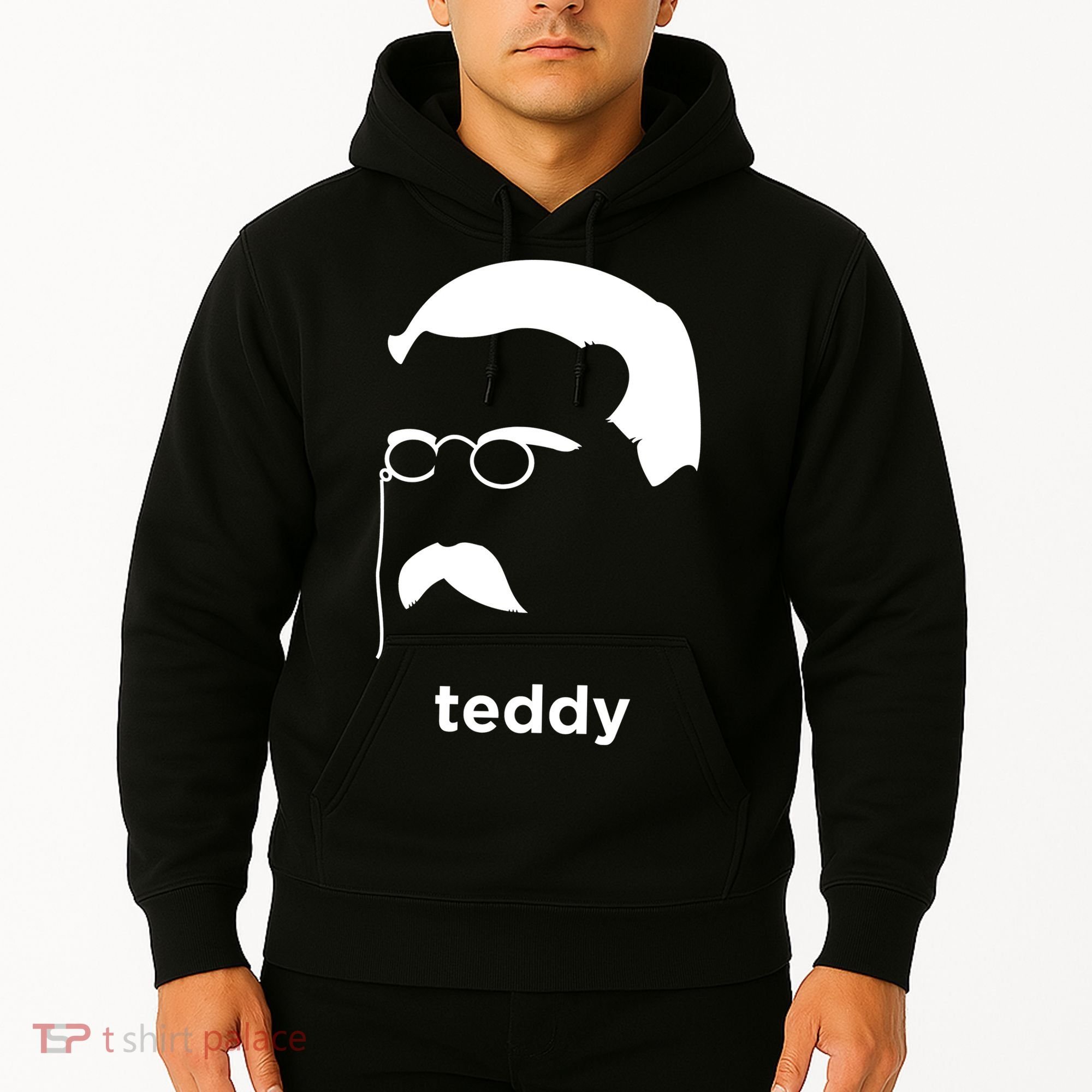 Teddy Roosevelt Vector Art American Hoodie