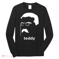 Teddy Roosevelt Vector Art American Long Sleeve Shirt thumb 0