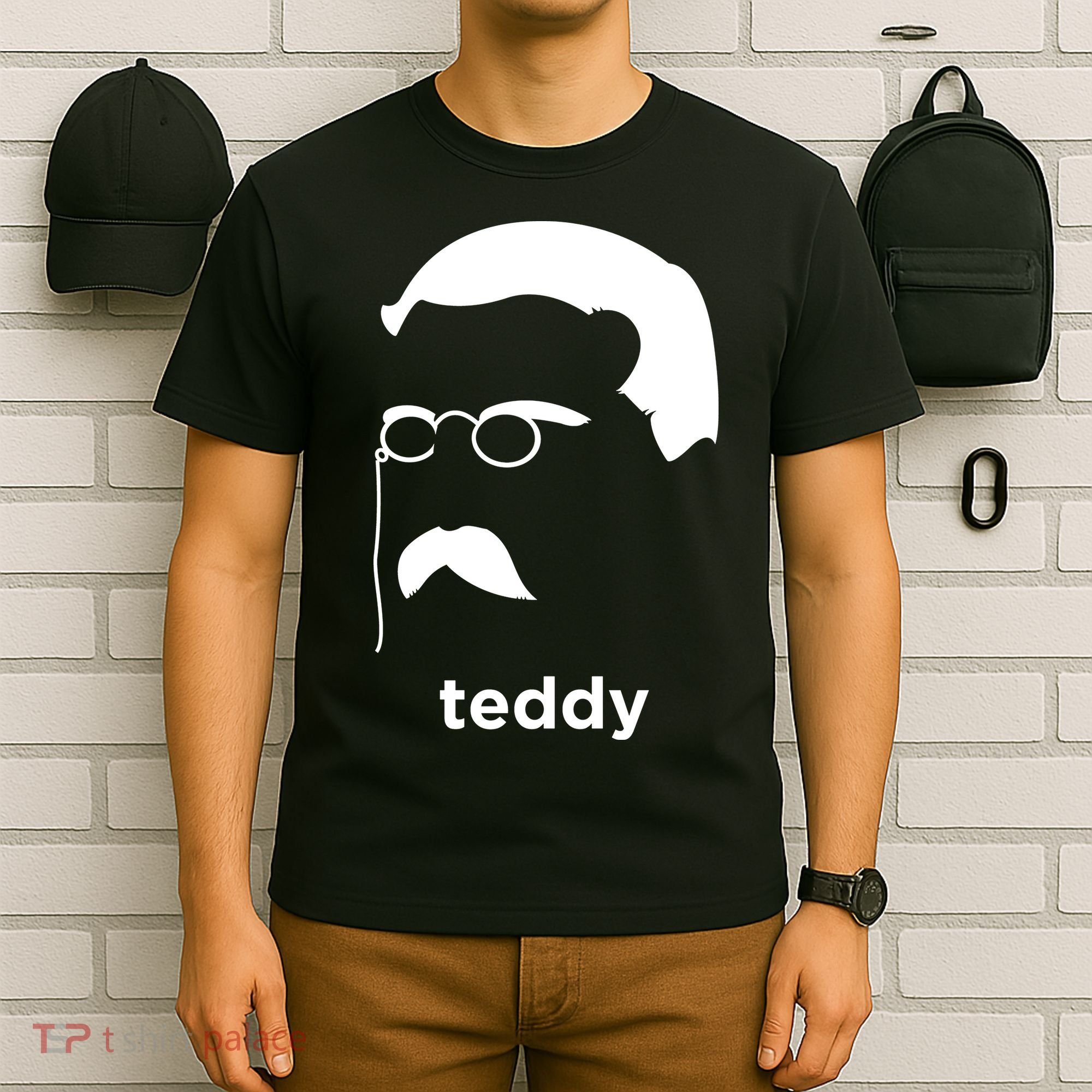 Teddy Roosevelt Vector Art American T-Shirt