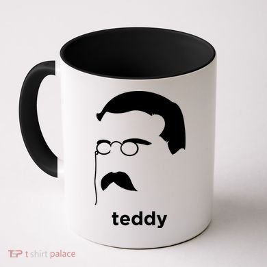 Teddy Roosevelt Vector Art American Coffee Mug