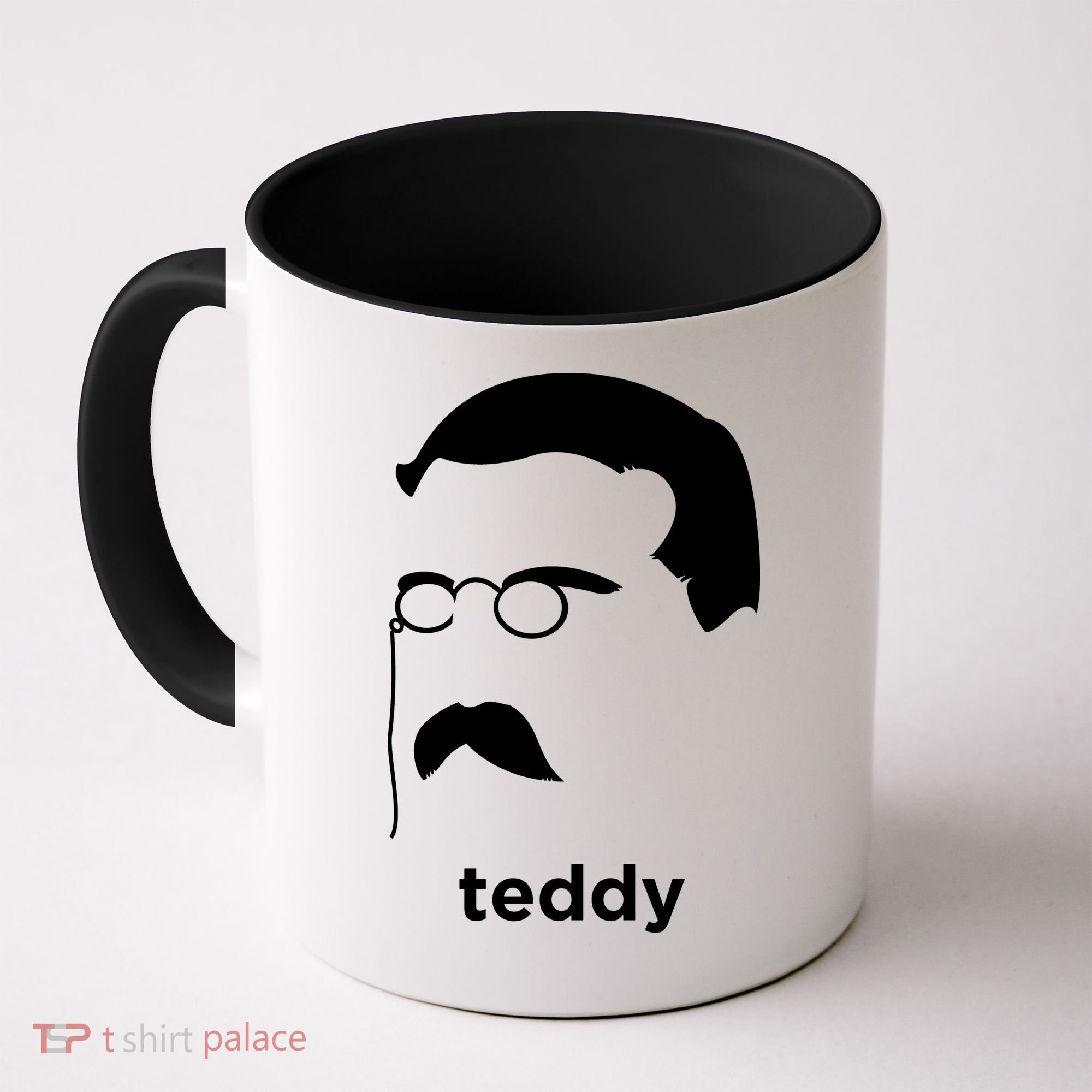 Teddy Roosevelt Vector Art American Coffee Mug