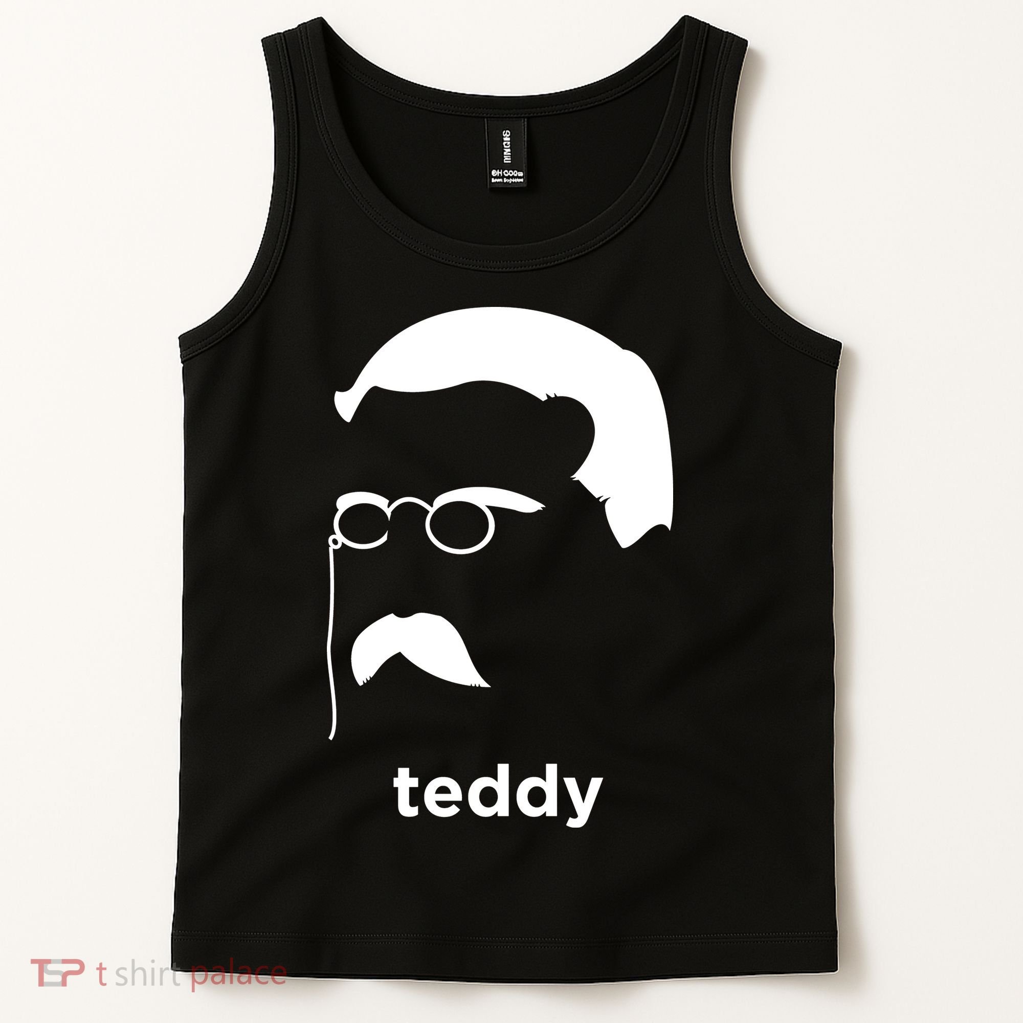 Teddy Roosevelt Vector Art American Tank Top