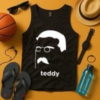Teddy Roosevelt Vector Art American Tank Top thumb 4