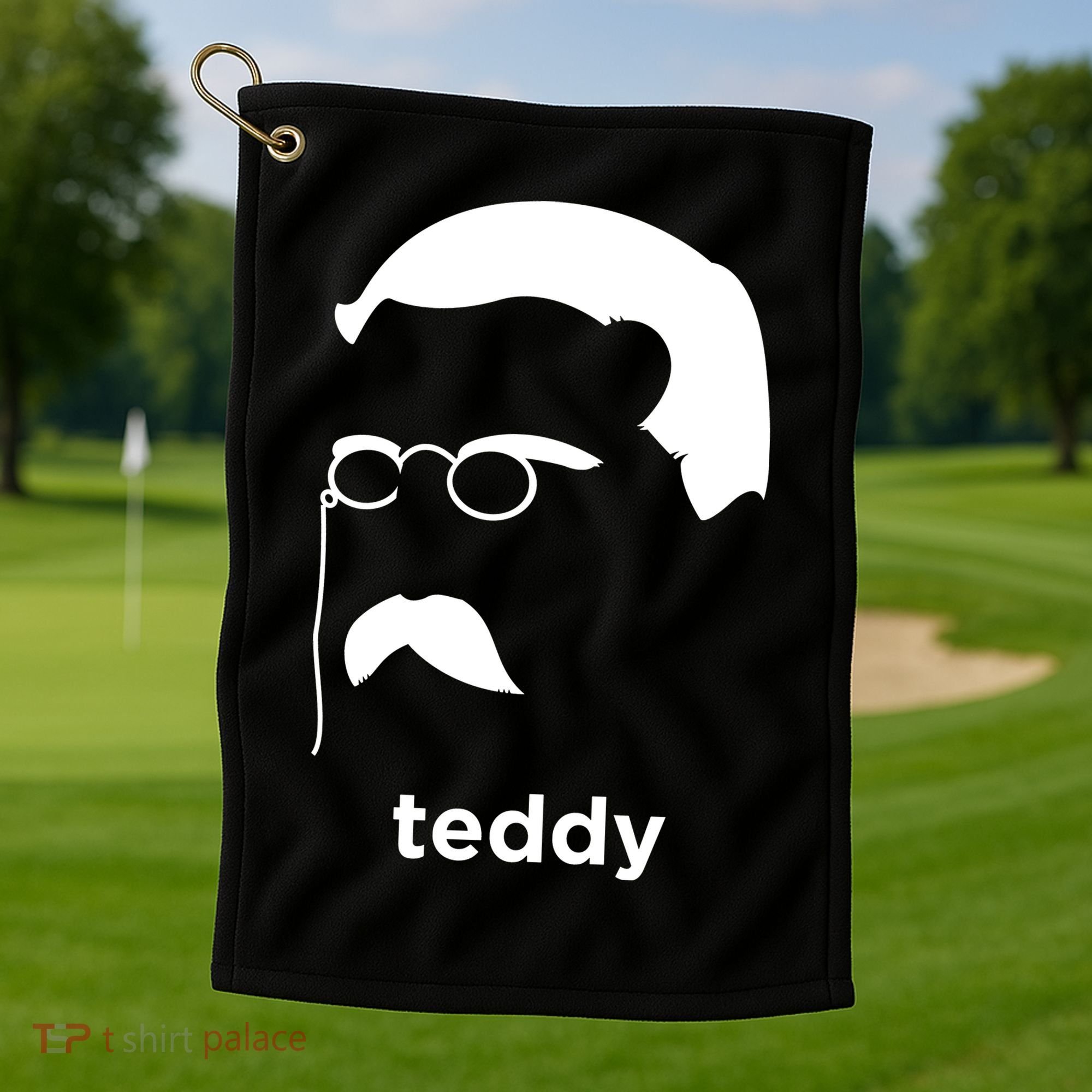 Teddy Roosevelt Vector Art American Golf Towel