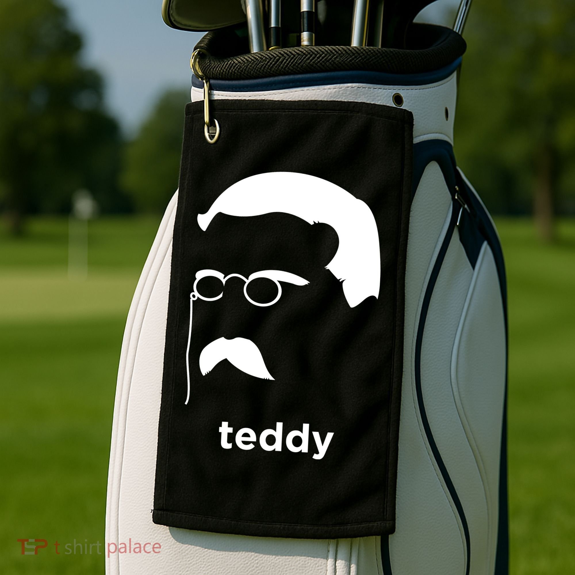 Teddy Roosevelt Vector Art American Golf Towel
