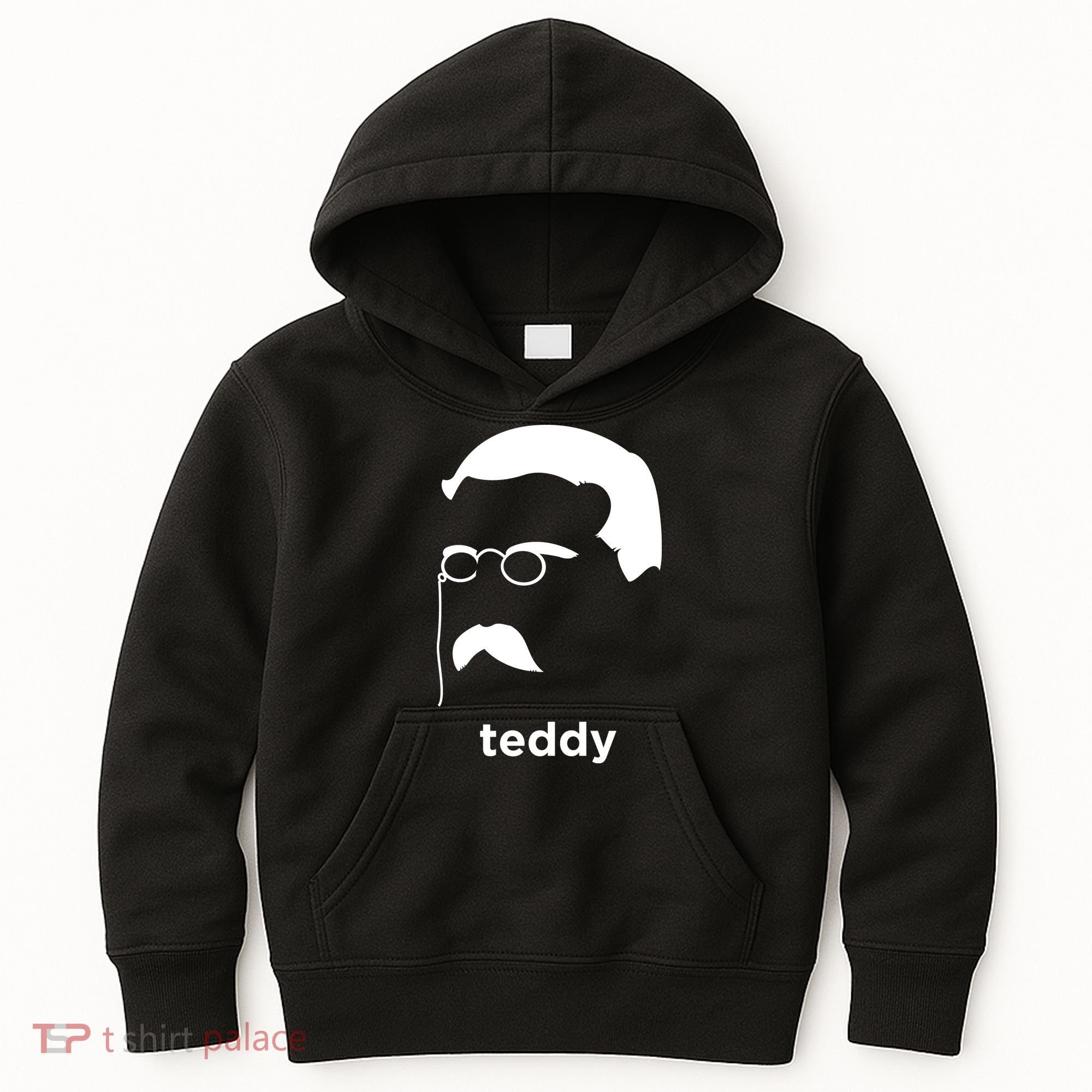 Teddy Roosevelt Vector Art American Kids Hoodie