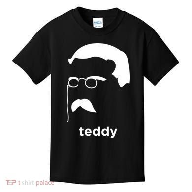Teddy Roosevelt Vector Art American Kids T-Shirt
