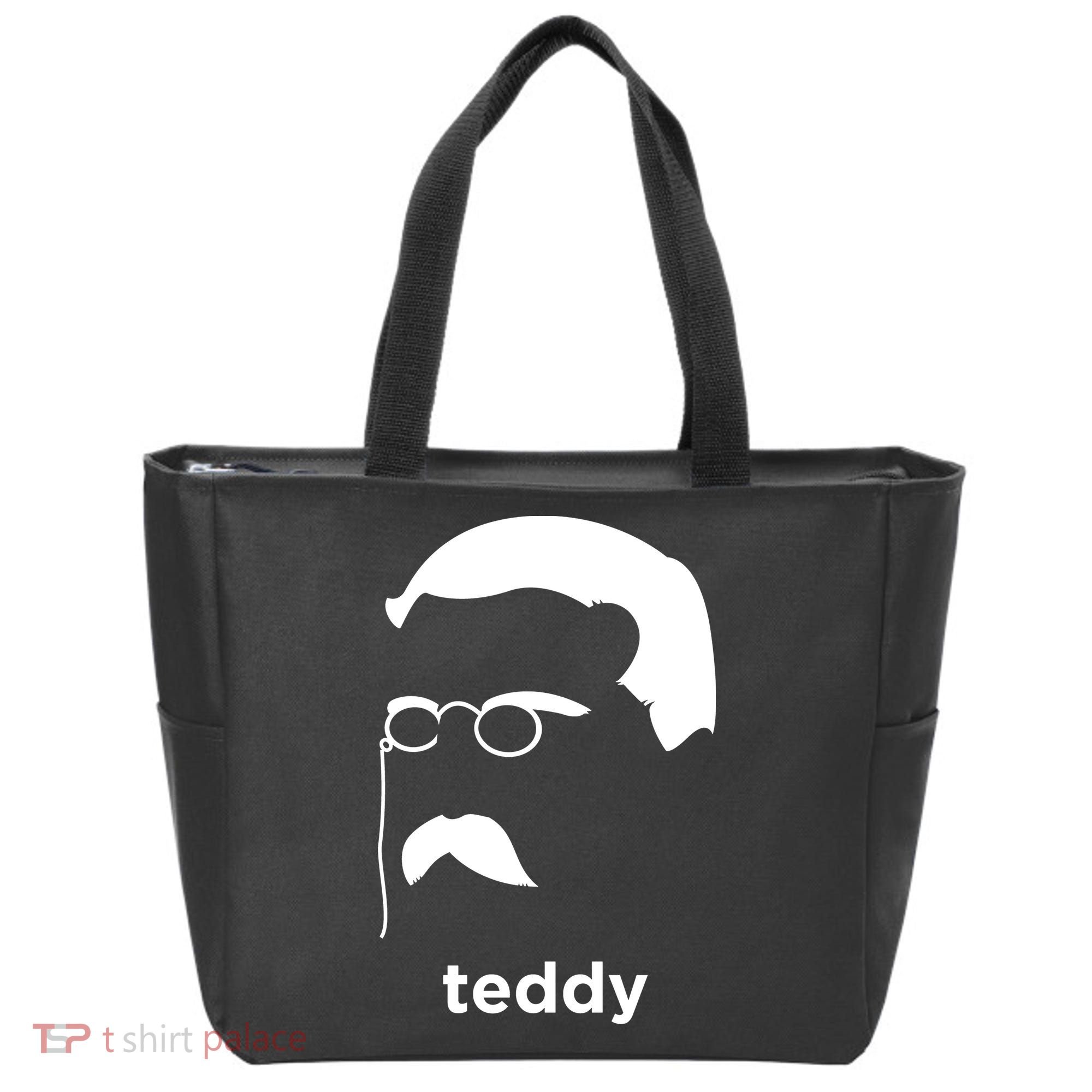 Teddy Roosevelt Vector Art American Tote Bag