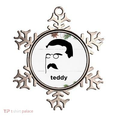 Teddy Roosevelt Vector Art American Ornament