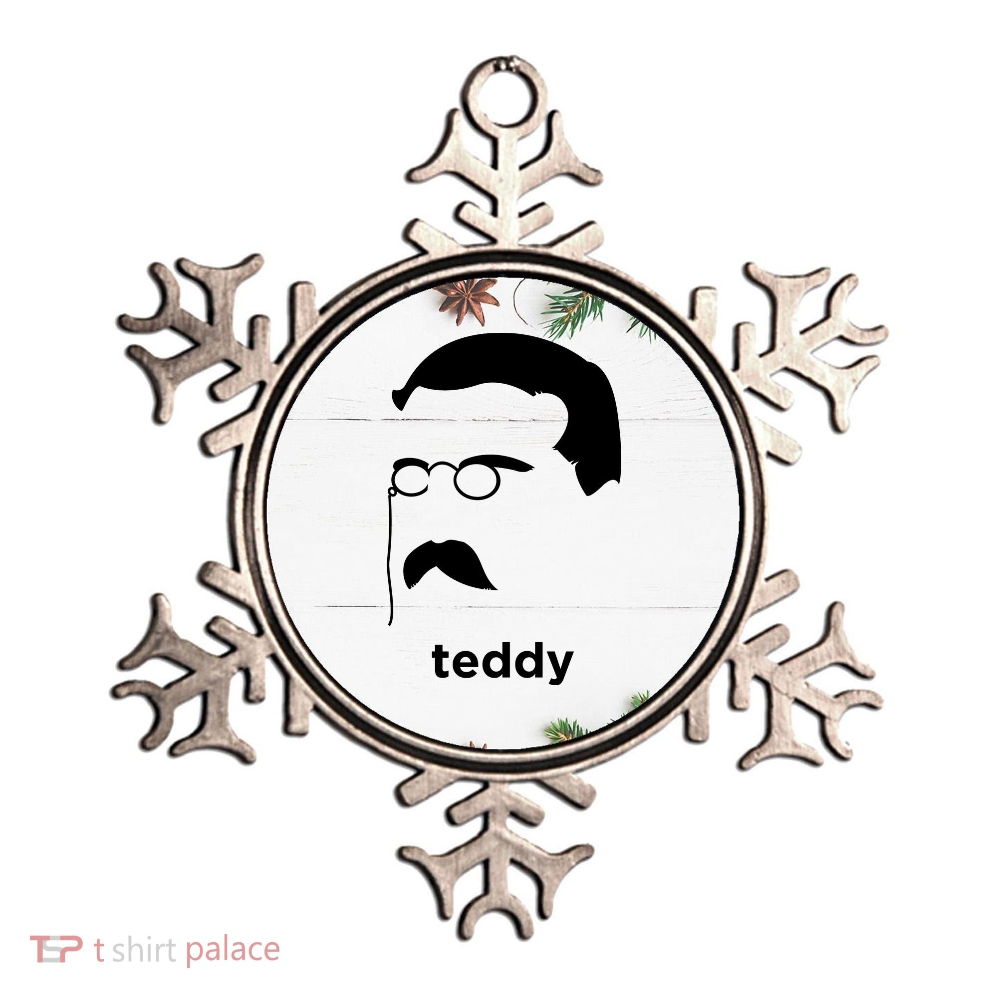 Teddy Roosevelt Vector Art American Ornament