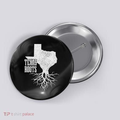 Texas Roots Vintage Usa America Button