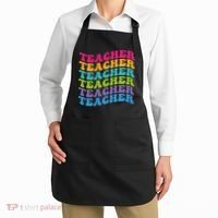 Teacher Retro Word Mashup Apron thumb 2