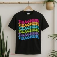 Teacher Retro Word Mashup T-Shirt thumb 2