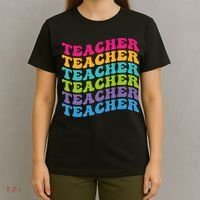 Teacher Retro Word Mashup T-Shirt thumb 4