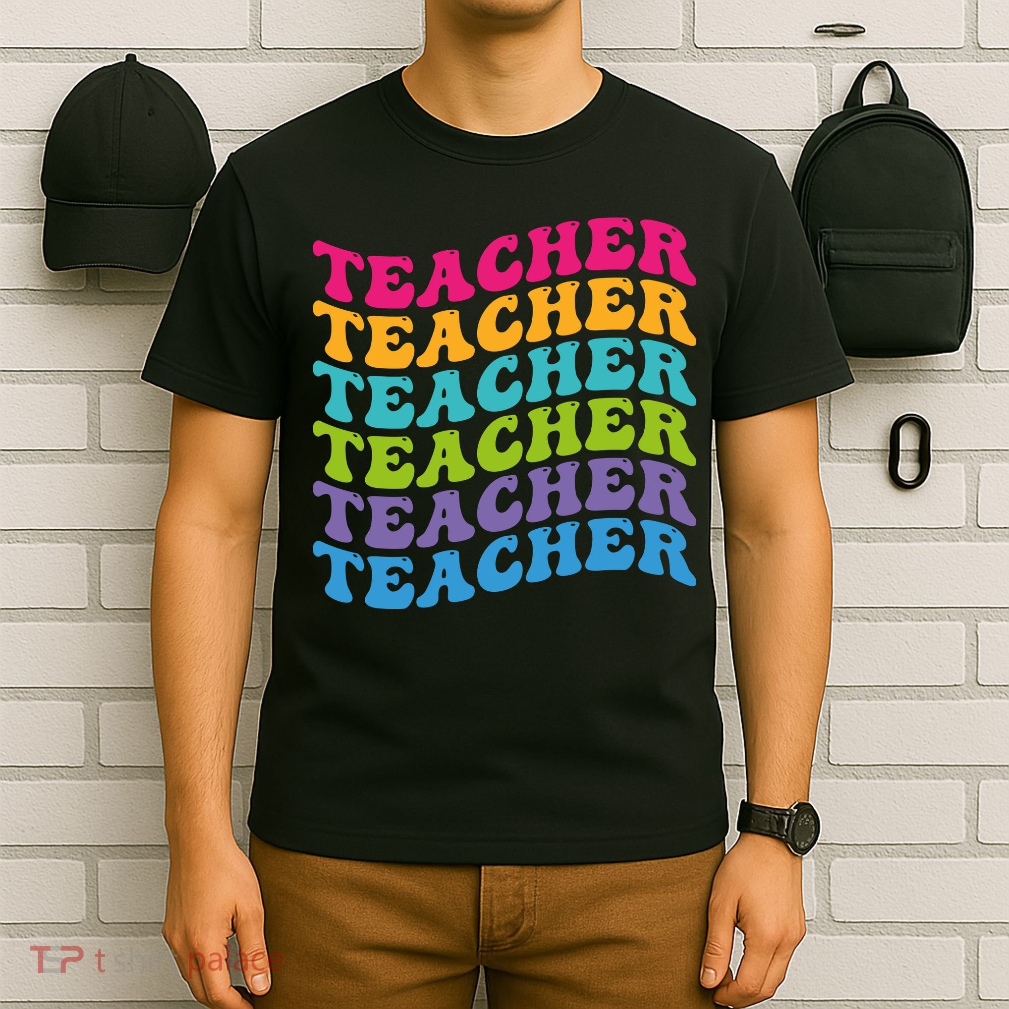 Teacher Retro Word Mashup T-Shirt