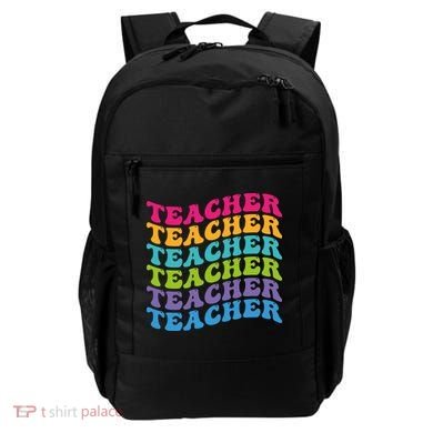 Teacher Retro Word Mashup Backpack