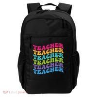 Teacher Retro Word Mashup Backpack thumb 0