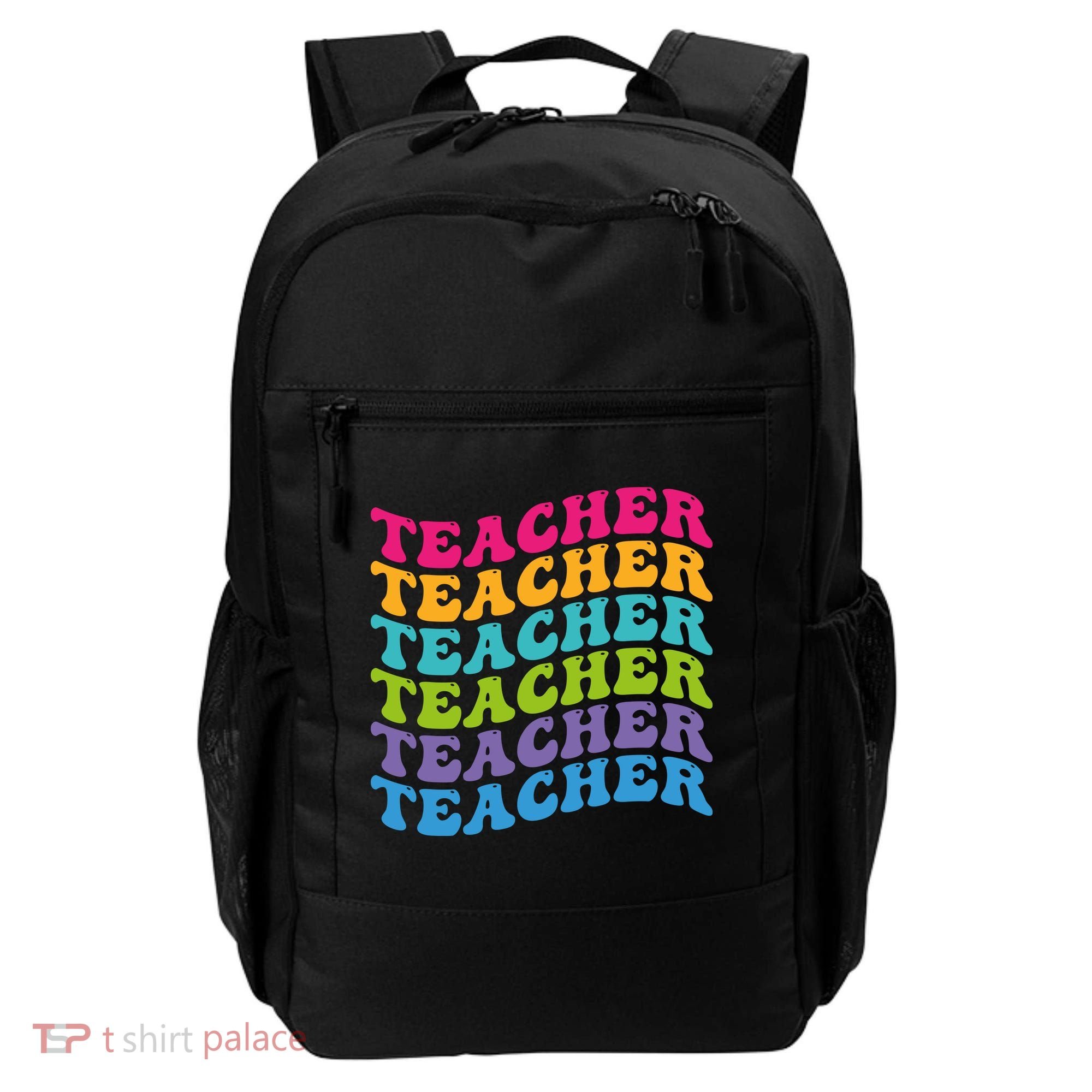 Teacher Retro Word Mashup Backpack