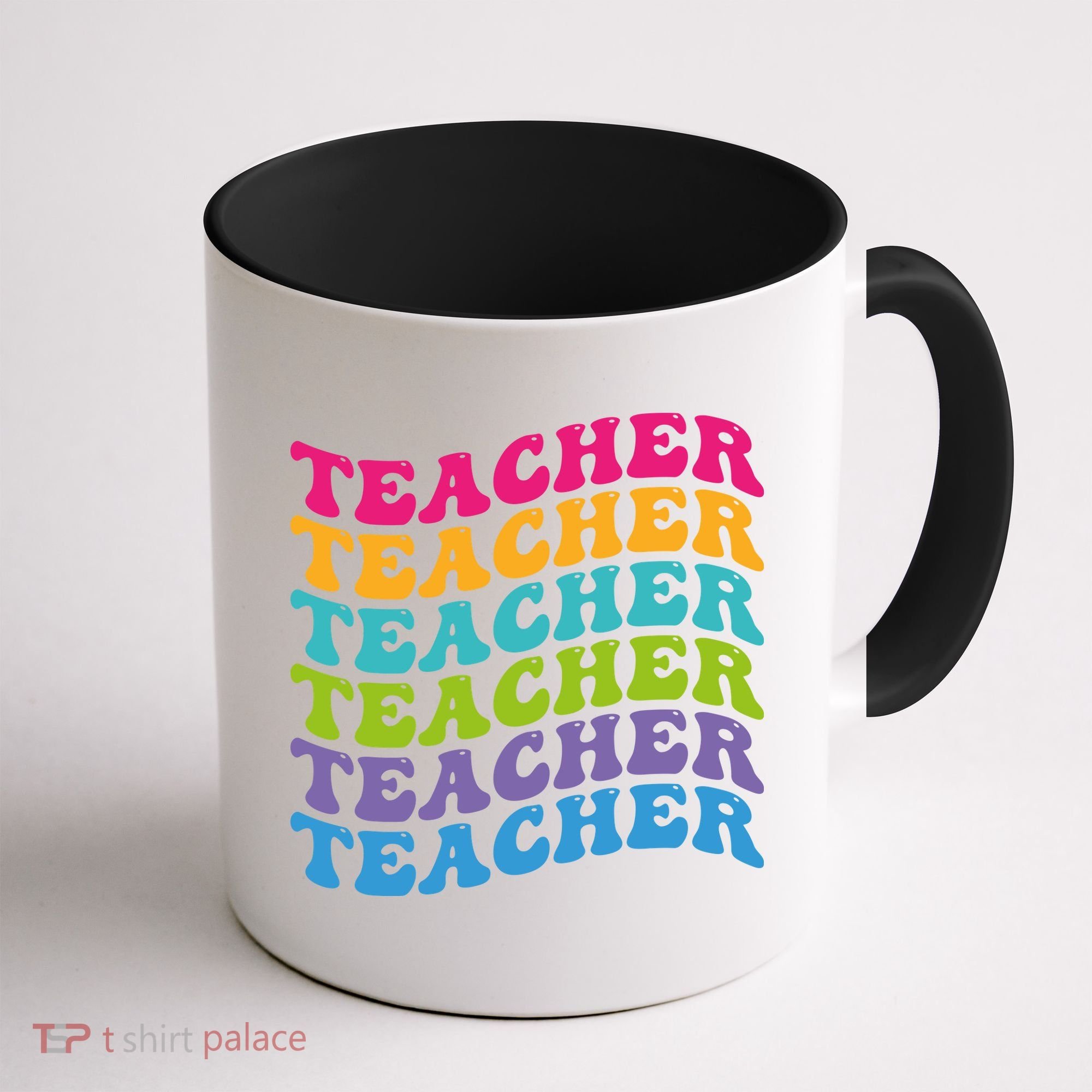 Teacher Retro Word Mashup Coffee Mug