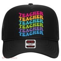 Teacher Retro Word Mashup Hat thumb 0