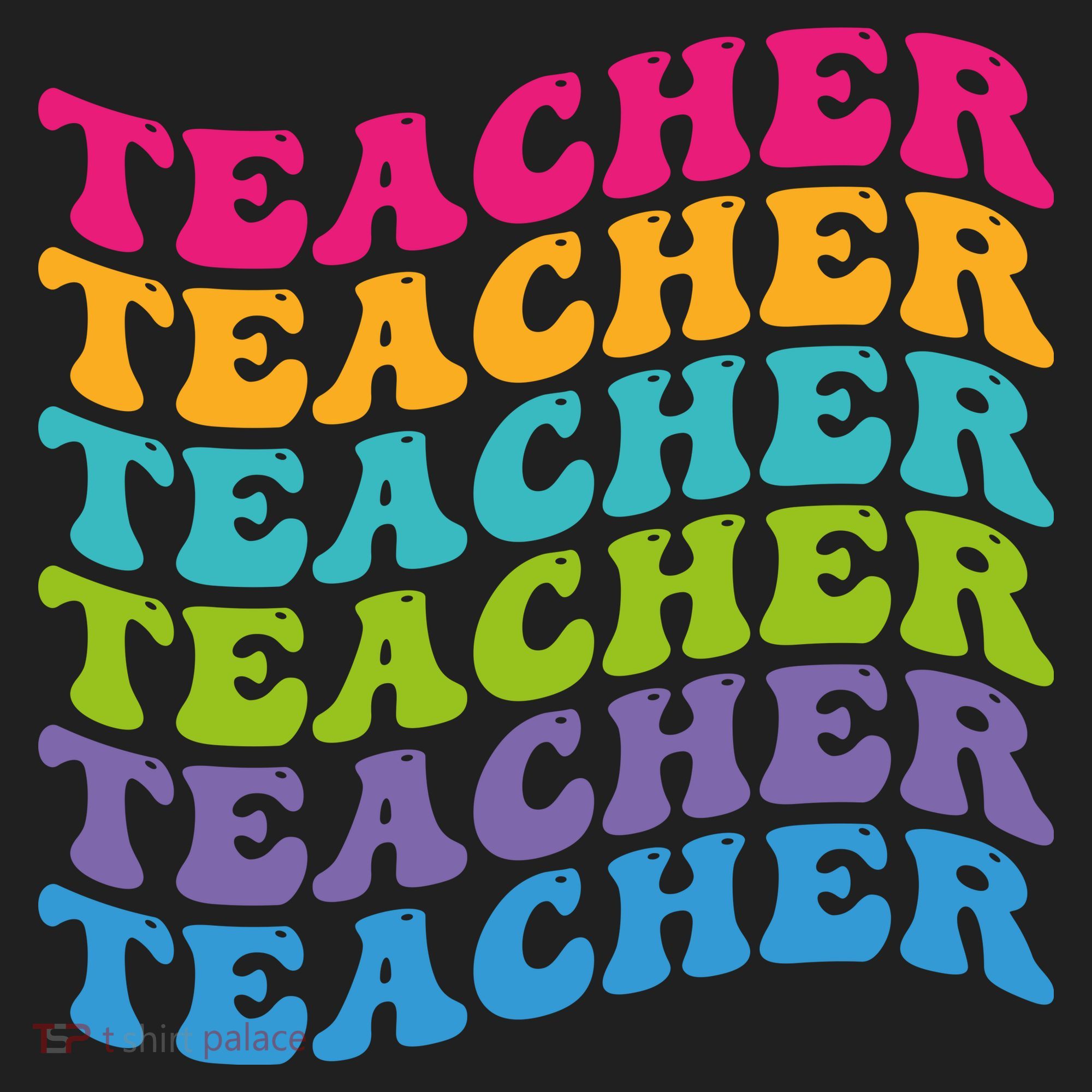 Teacher Retro Word Mashup Hat