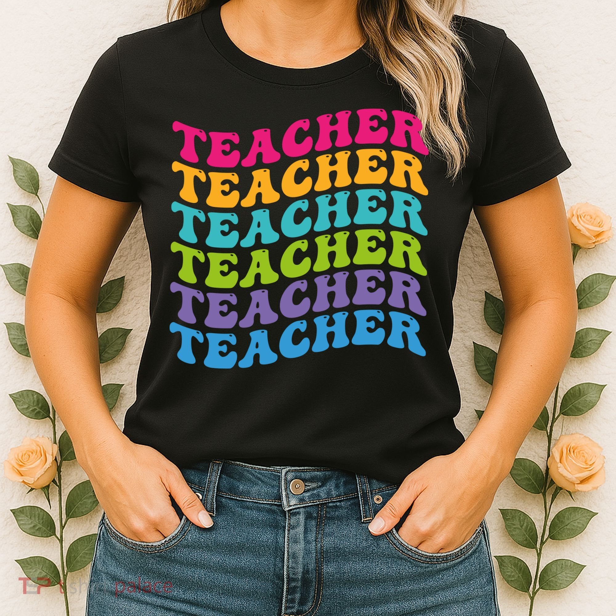 Teacher Retro Word Mashup Women's T-Shirt