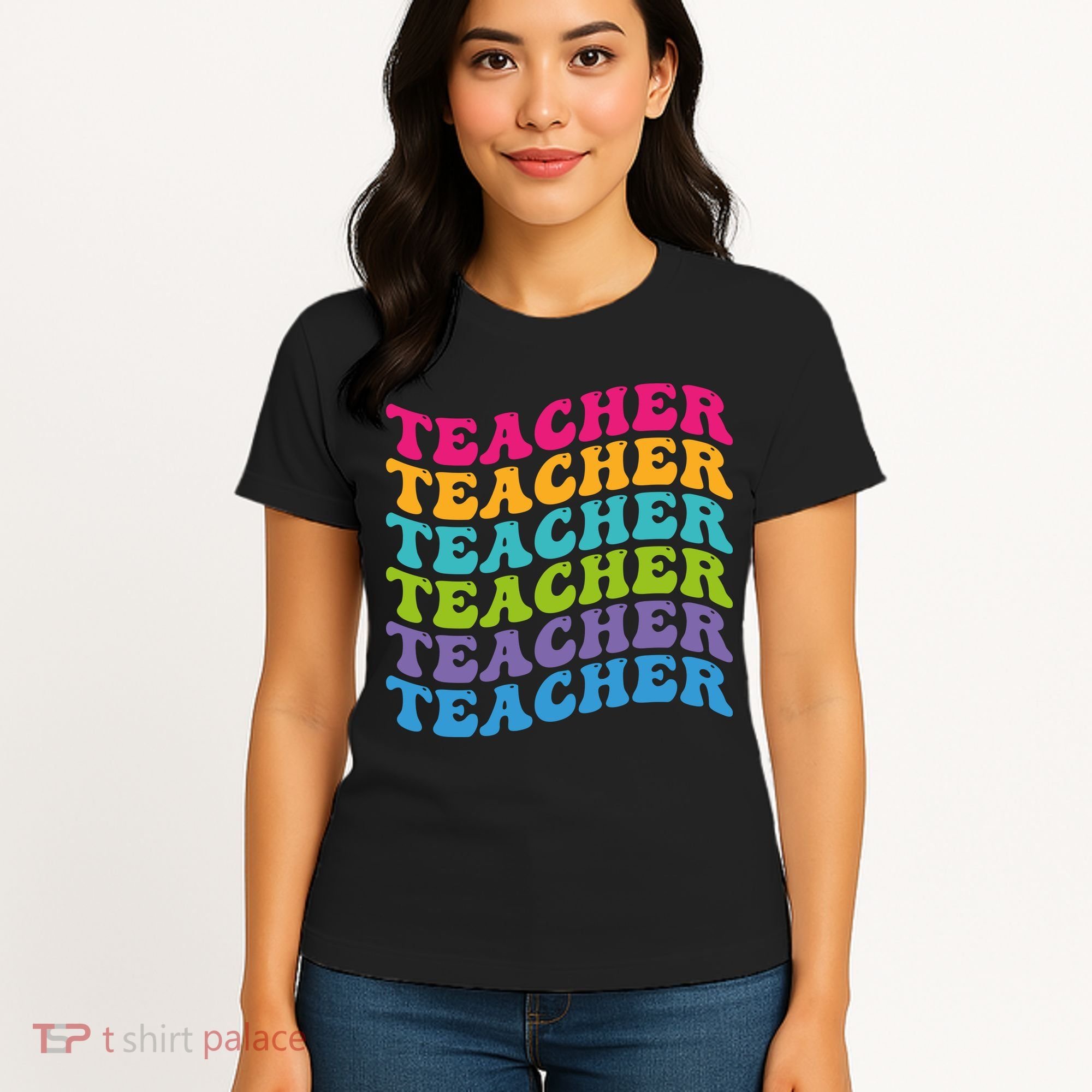 Teacher Retro Word Mashup Women's T-Shirt