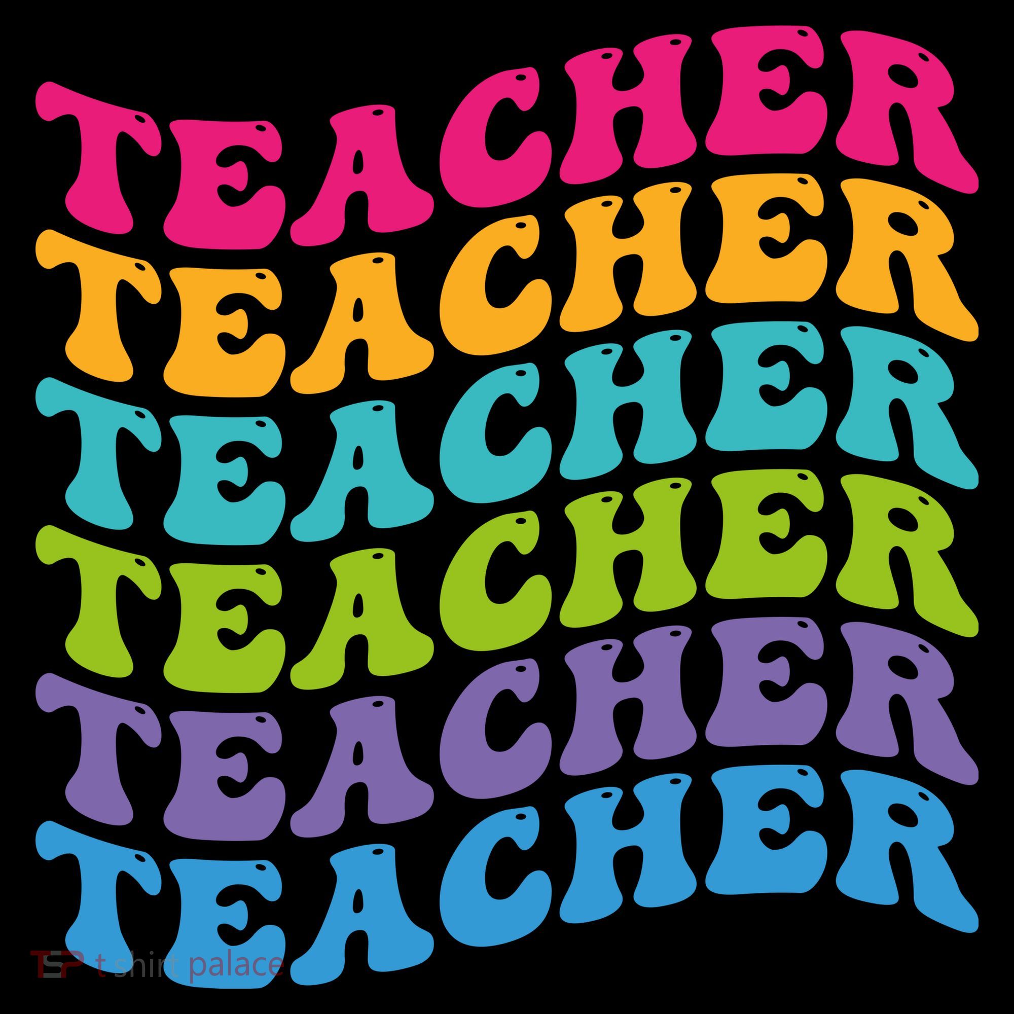 Teacher Retro Word Mashup Women's T-Shirt