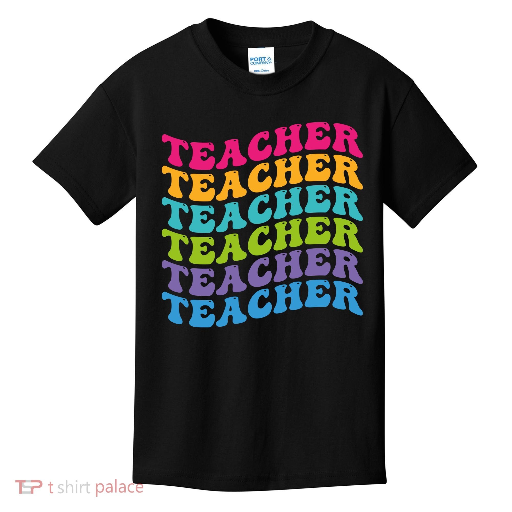 Teacher Retro Word Mashup Kids T-Shirt