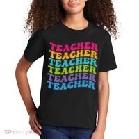 Teacher Retro Word Mashup Kids T-Shirt thumb 2