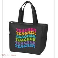 Teacher Retro Word Mashup Tote Bag thumb 3