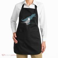 T Rex White Faced Cockatiel, Funny Grey Cockatiel Dinosaur Apron thumb 2