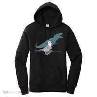 T Rex White Faced Cockatiel, Funny Grey Cockatiel Dinosaur Women's Hoodie thumb 0