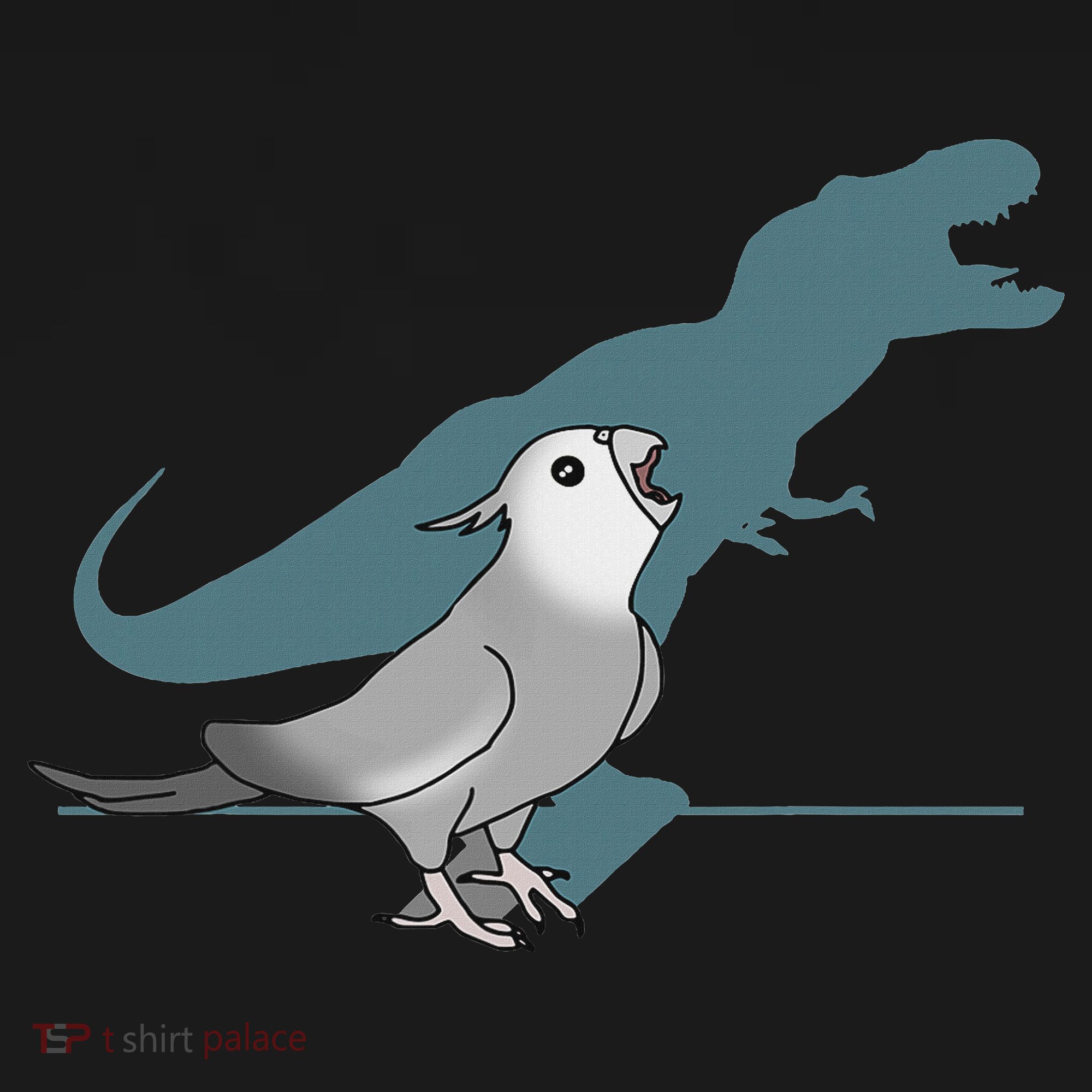 T Rex White Faced Cockatiel, Funny Grey Cockatiel Dinosaur Women's Hoodie