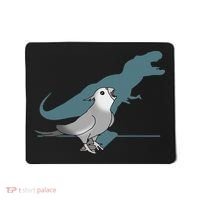 T Rex White Faced Cockatiel, Funny Grey Cockatiel Dinosaur Mousepad thumb 0
