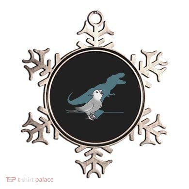 T Rex White Faced Cockatiel, Funny Grey Cockatiel Dinosaur Ornament