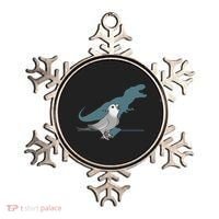 T Rex White Faced Cockatiel, Funny Grey Cockatiel Dinosaur Ornament thumb 0