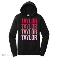 Taylor Retro Wordmark Pattern I love Taylor Women's Hoodie thumb 0