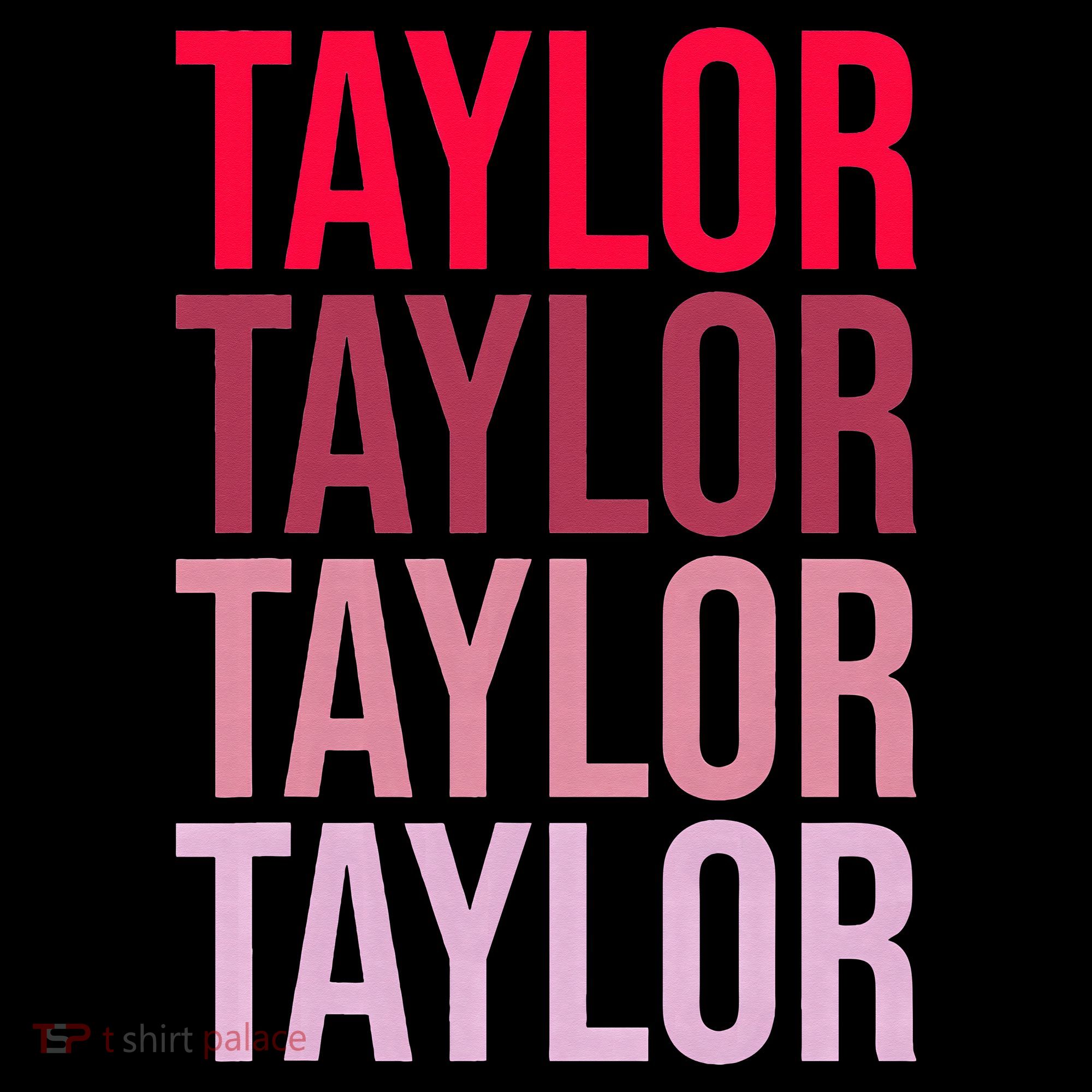 Taylor Retro Wordmark Pattern I love Taylor Baby Bodysuit