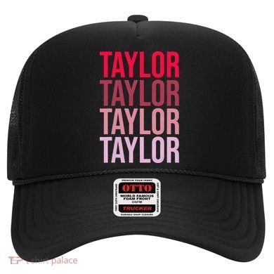 Taylor Retro Wordmark Pattern I love Taylor Hat