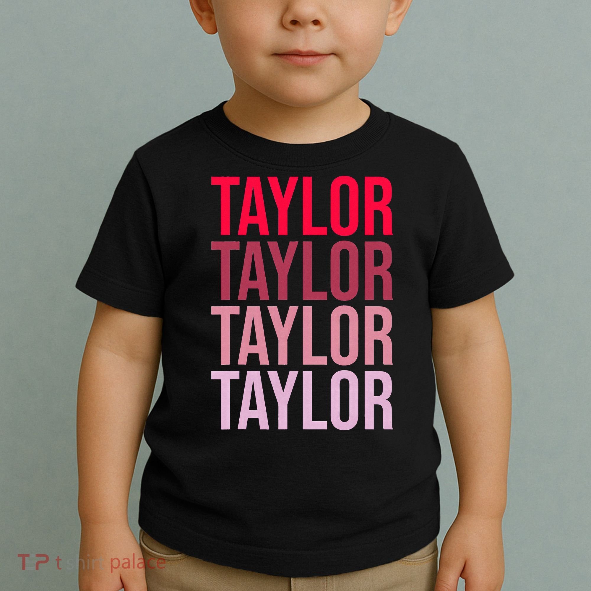 Taylor Retro Wordmark Pattern I love Taylor Toddler T-Shirt