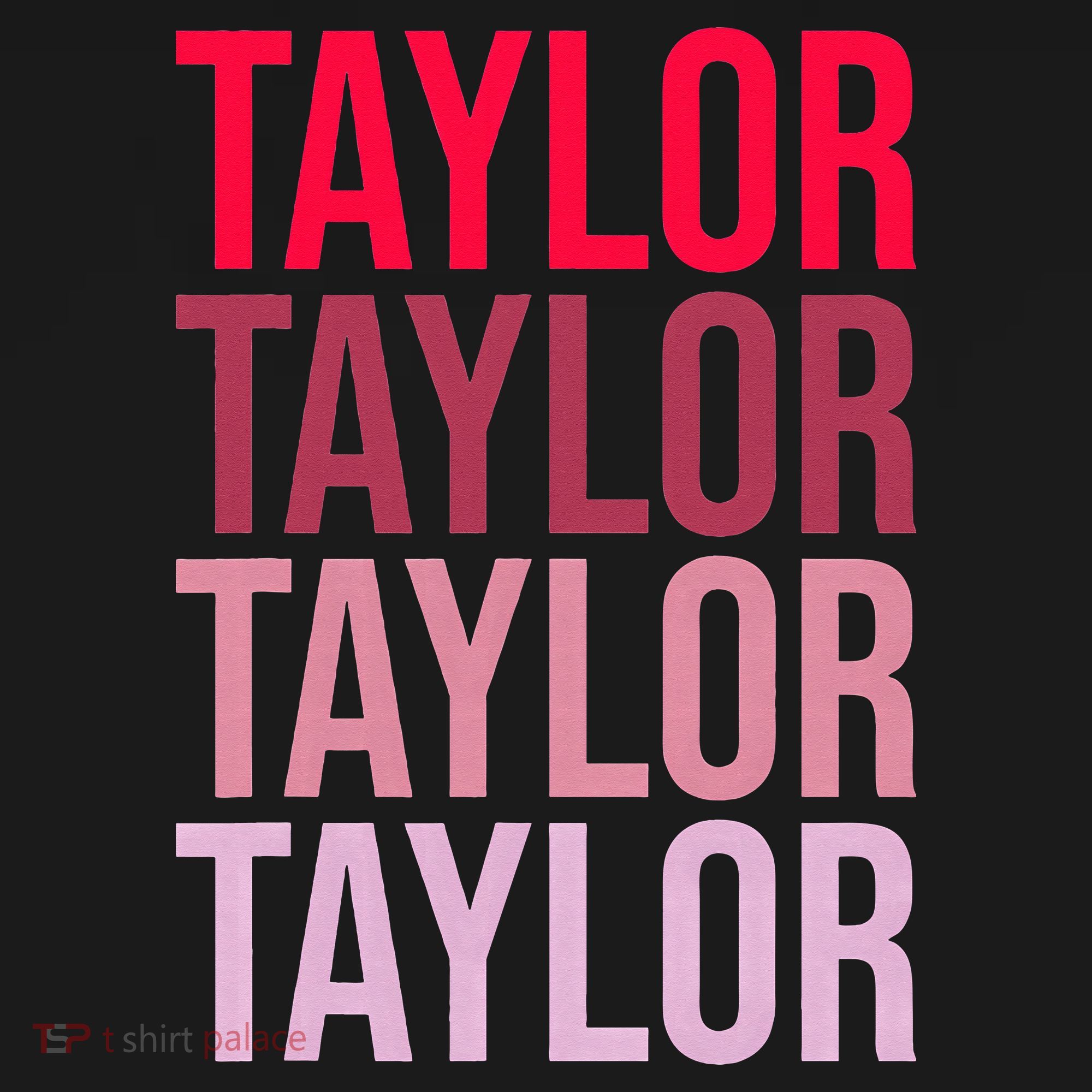 Taylor Retro Wordmark Pattern I love Taylor Women's Long Sleeve Shirt