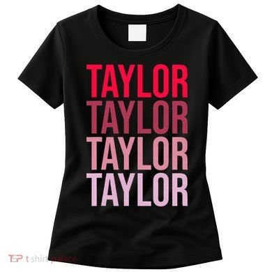 Taylor Retro Wordmark Pattern I love Taylor Women's T-Shirt