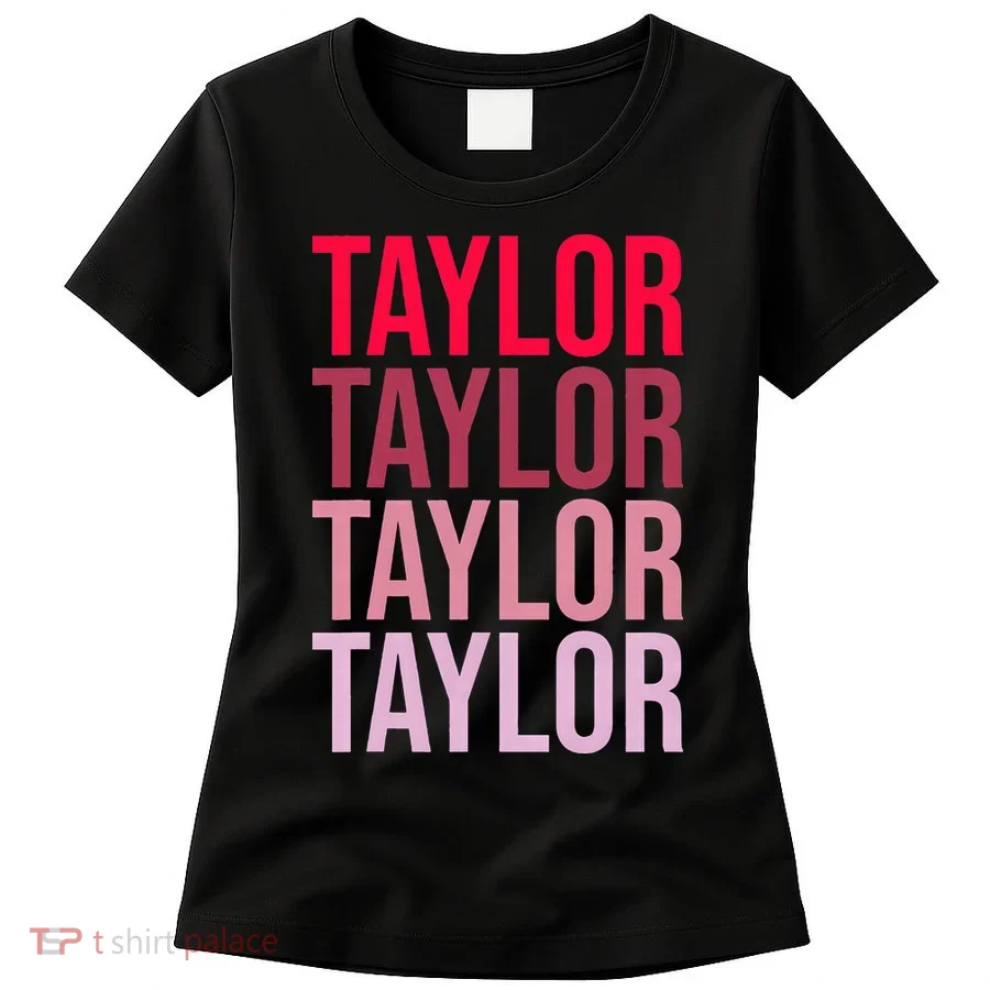 Taylor Retro Wordmark Pattern I love Taylor Women's T-Shirt