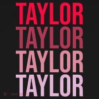 Taylor Retro Wordmark Pattern I love Taylor Kids Long Sleeve Shirt thumb 2